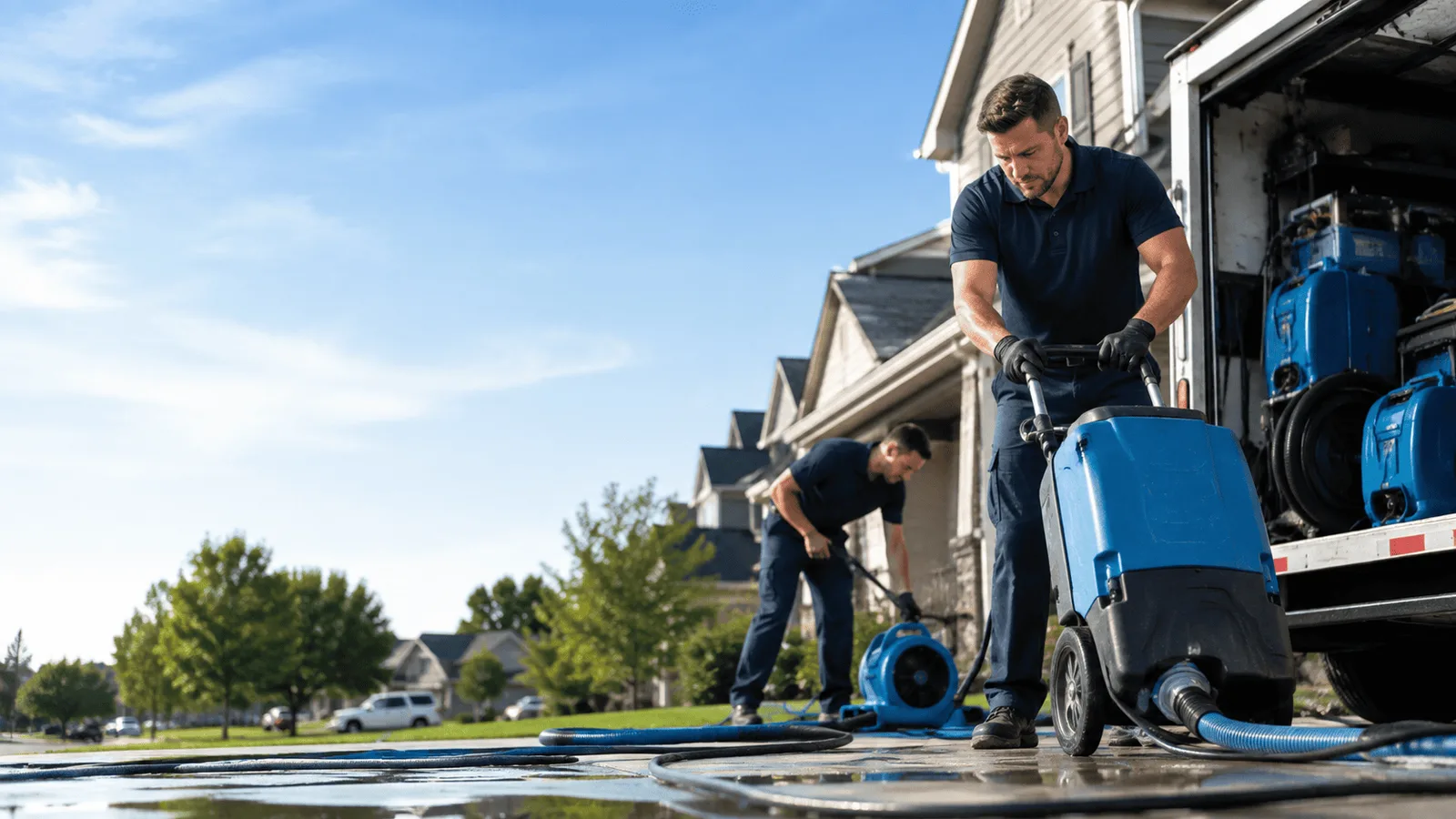 Dehumidification being performed in Bethel, PA
